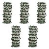 vidaXL Willow Trellis Fence 5 pcs with Artificial Leaves 180x90 cm