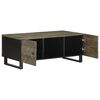 vidaXL Coffee Table Black 100x54x40 cm Solid Wood Mango