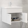 vidaXL Sink Cabinet with Built-in Basin White Engineered Wood
