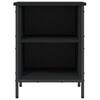 vidaXL Shoe Cabinet Black 38x35x50 cm Engineered Wood