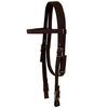 vidaXL Western Saddle. Headstall&Breast Collar Real Leather 13" Brown