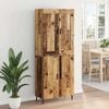 vidaXL Highboard 2 pcs Old Wood Engineered Wood