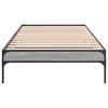 vidaXL Bed Frame without Mattress Grey Sonoma 90x190 cm Single