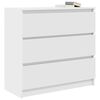 vidaXL Sideboard White 80x35x76 cm Engineered Wood