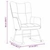 vidaXL Rocking Chair Black 78 x 61 x 98 cm Velvet