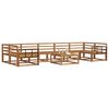 vidaXL Outdoor Sofa Set 8 pcs Natural Solid Acacia Wood