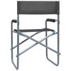 vidaXL Director's Chairs 2 pcs Steel Grey