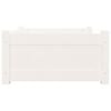 vidaXL Dog Bed White 75.5x55.5x28 cm Solid Pine Wood