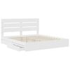 vidaXL Storage Bed with Headboard White 180 x 200 cm Engineered Wood