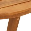 vidaXL Garden Side Table Round Ø55x60 cm Solid Wood Acacia