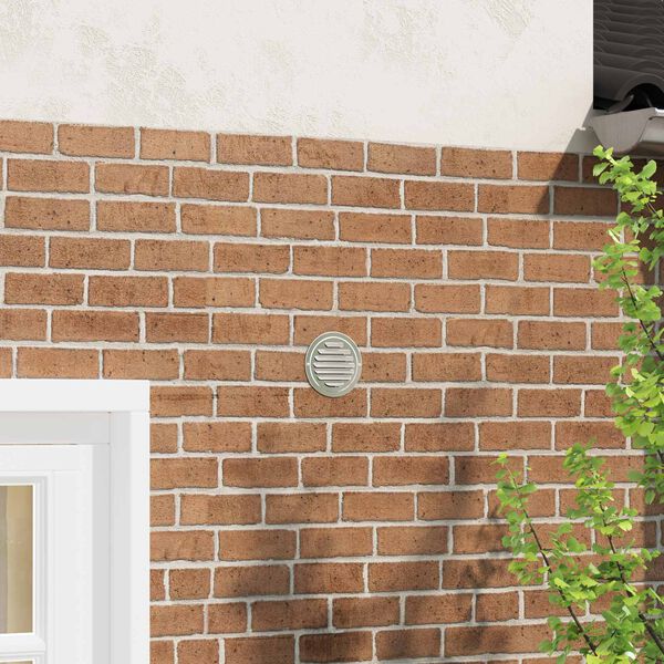 vidaXL Air Vent Covers 4 pcs Silver 80 mm Stainless Steel