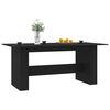 vidaXL Dining Table Black 180x90x76 cm Engineered Wood