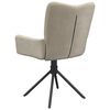 vidaXL Swivel Dining Chairs 2 pcs Light Grey Velvet