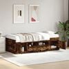 vidaXL Daybed with Drawers without Mattress Smoked Oak 100x200 cm