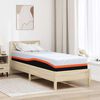 vidaXL Mattress White and Grey 80 x 200 cm Memory Foam