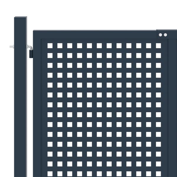vidaXL Fence Gate Anthracite 306x125 cm Steel