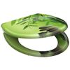 SCH&Uuml;TTE Duroplast Toilet Seat with Soft-Close GREEN GARDEN Printed