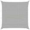 vidaXL Sunshade Sail Light Grey and White 7 x 7 m HDPE