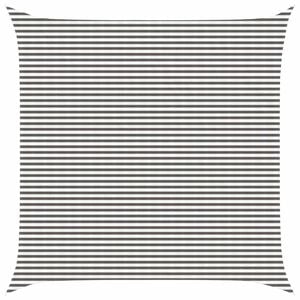 vidaXL Sunshade Sail Light Grey and White 7 x 7 m HDPE