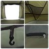 vidaXL Fishing Tent 5-Person Olive Green Waterproof