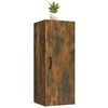 vidaXL Hanging Wall Cabinet Smoked Oak 34.5x34x90 cm Engineered Wood