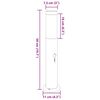 vidaXL Bollard Light with Sensor 50 cm Stainless Steel IP44