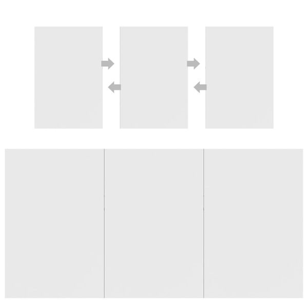 vidaXL Dining Table White 160x80x76 cm Engineered Wood