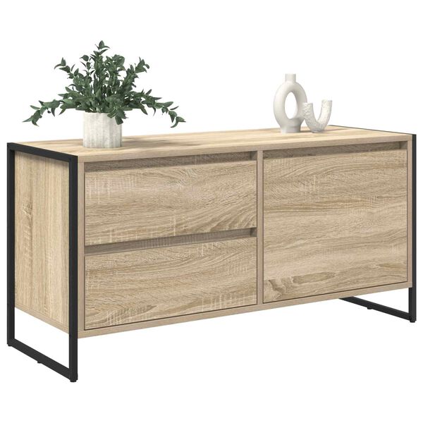 vidaXL TV Cabinet Sonoma 100 x 36 x 49.5 cm Engineered Wood