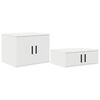 vidaXL Storage Cabinet 2 pcs White 103 x 41 x 40 cm Engineered Wood
