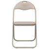 vidaXL Folding Chair 2 pcs Sand 48 x 43.5 x 81 cm Faux Leather