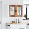 vidaXL Kitchen Wall Cabinet with Glass Door Kalmar Old Wood Engineered Wood