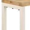 vidaXL Console Table 120x35x76 cm Solid Mango Wood and Steel