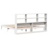 vidaXL Bookcase Bed without Mattress White 180x200 cm Super King Solid Wood Pine
