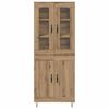 vidaXL Highboard Artisan Oak 69.5 x 34 x 90 cm Engineered Wood