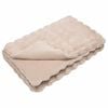 vidaXL Faux Rabbit Fur Blanket Olite 4 pcs Beige 220 x 240 cm