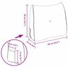 vidaXL Back Pillow Dark Grey 60 x 24 x 50 cm Fabric
