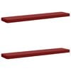 vidaXL 2-Piece Bench Cushions VUGHT 2 pcs 100% Polyester Wine Red
