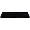 vidaXL Floating Wall Shelves 4 pcs High Gloss Black 60x23.5x3.8 cm MDF