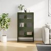 vidaXL Highboard Olive Green 68x39x123 cm Steel