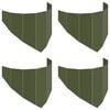 vidaXL Lawn Edging 4 pcs 100 x 45 cm Steel Olive Green