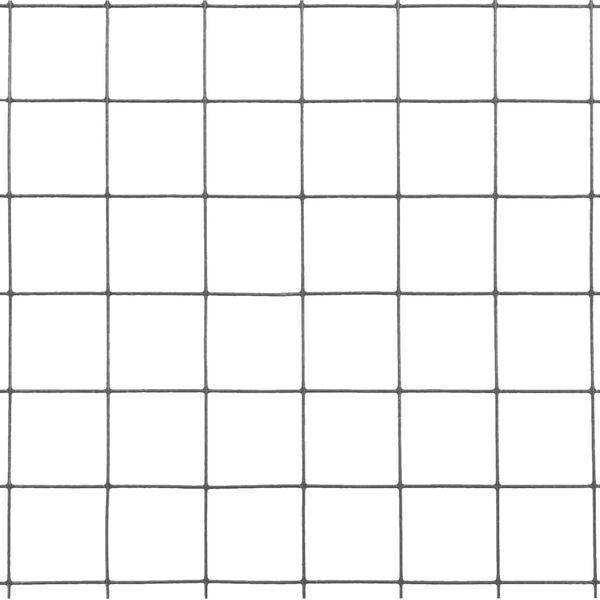 vidaXL Chicken Wire Fence Steel with PVC Coating 10x1 m Grey