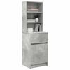 vidaXL Bedside Cabinet Concrete Grey 39x35x125 cm Engineered Wood