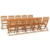 vidaXL 11 Piece Garden Dining Set 280x90x75 cm Solid Wood Acacia
