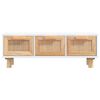 vidaXL Coffee Table White 80x40x30 cm Engineered Wood&Solid Wood Pine