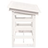 vidaXL Firewood Rack White 108x64.5x78 cm Solid Wood Pine