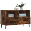 vidaXL TV Cabinet Smoked Oak 80x36x50 cm Engineered Wood