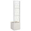 vidaXL Garden Planter White 36 x 36 x 140 cm Polypropylene