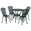 vidaXL Garden Dining Set 5 pcs Green Aluminium