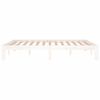 vidaXL Bed Frame without Mattress White Solid Wood Pine 140x190cm