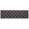 vidaXL Kitchen Rug Anthracite Checked 180 x 60 cm 100% Polyamide